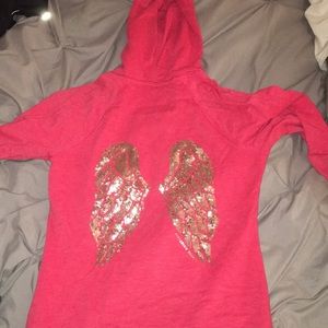 Zip up angel wing Victoria’s Secret Hoodie